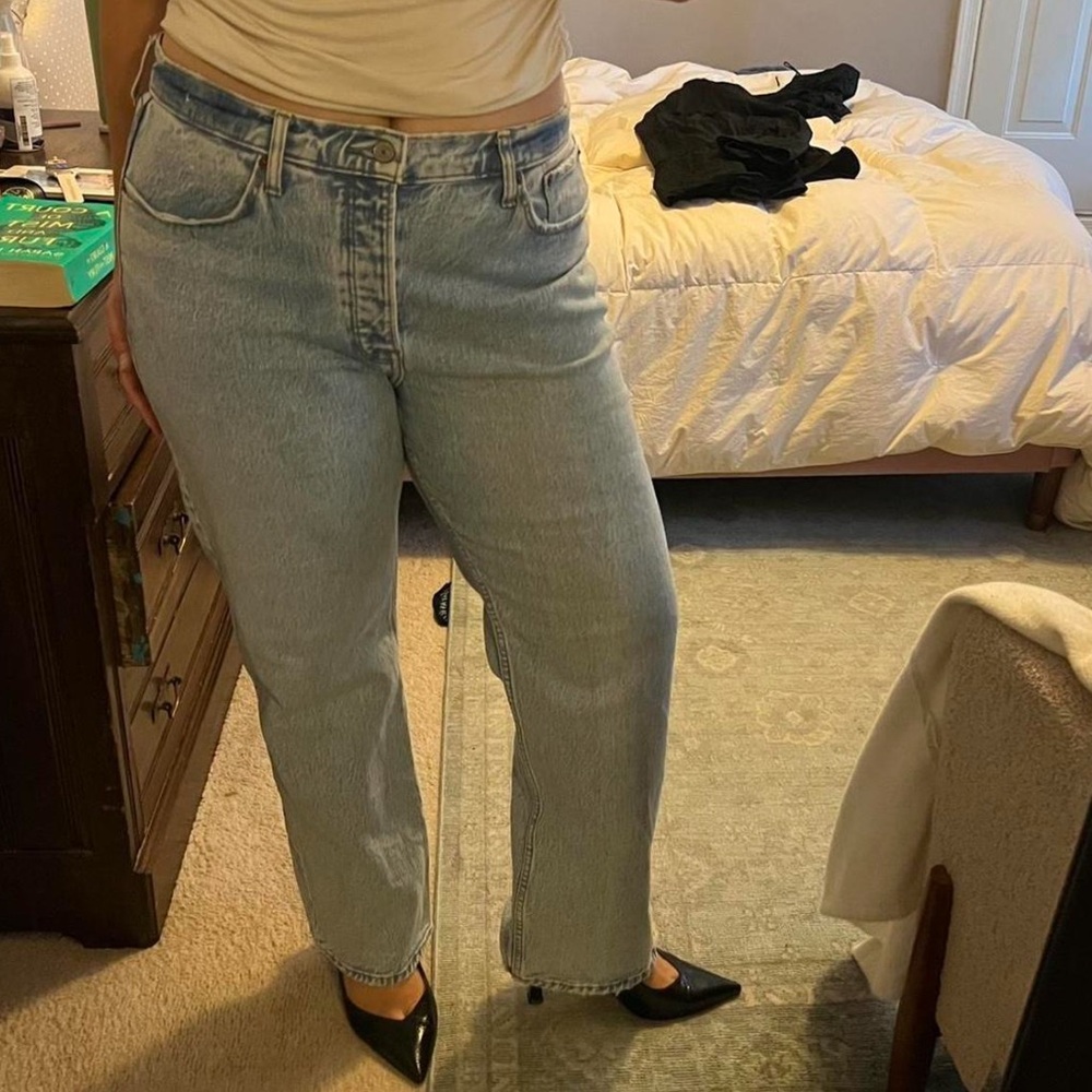 Abercrombie & Fitch Light Blue Straight Leg Jeans